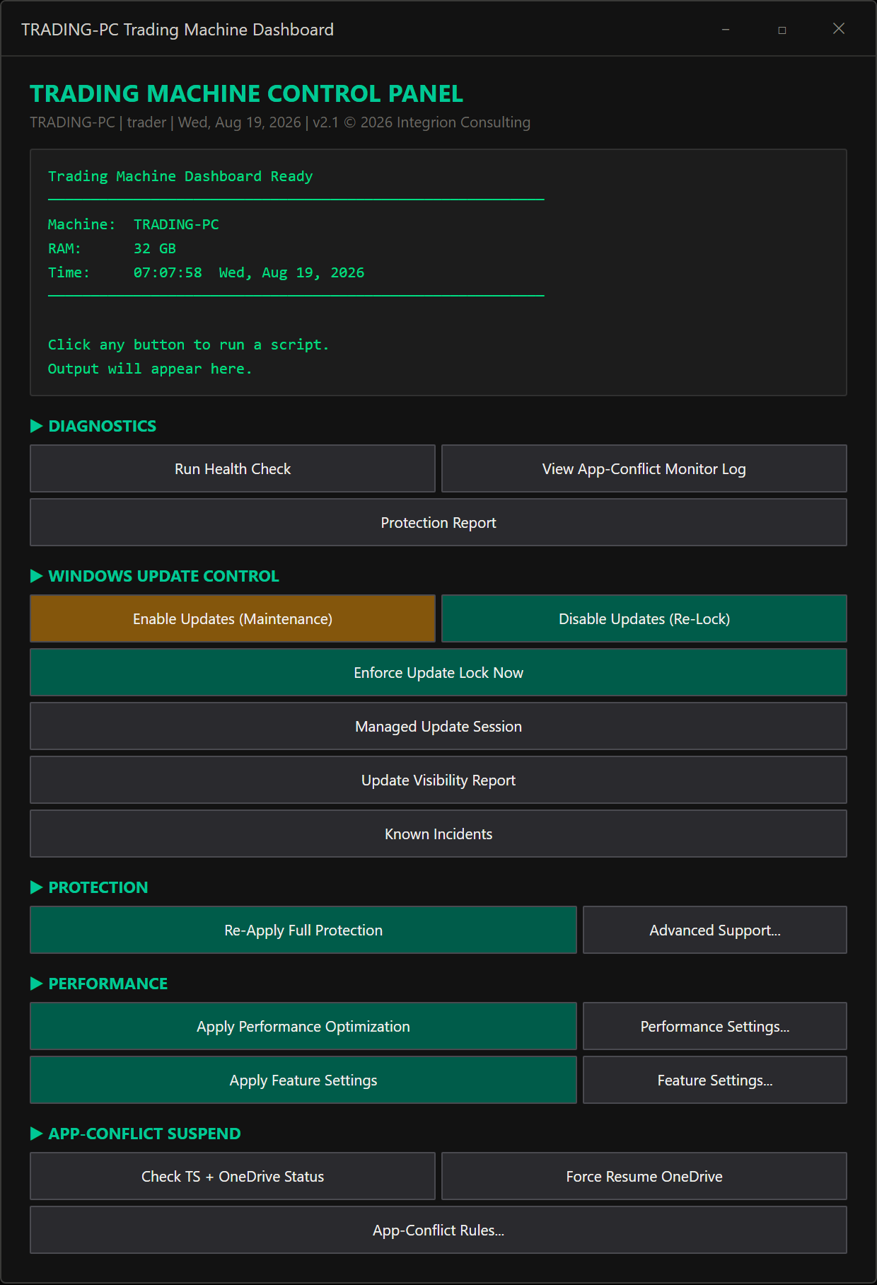 TMCP dashboard